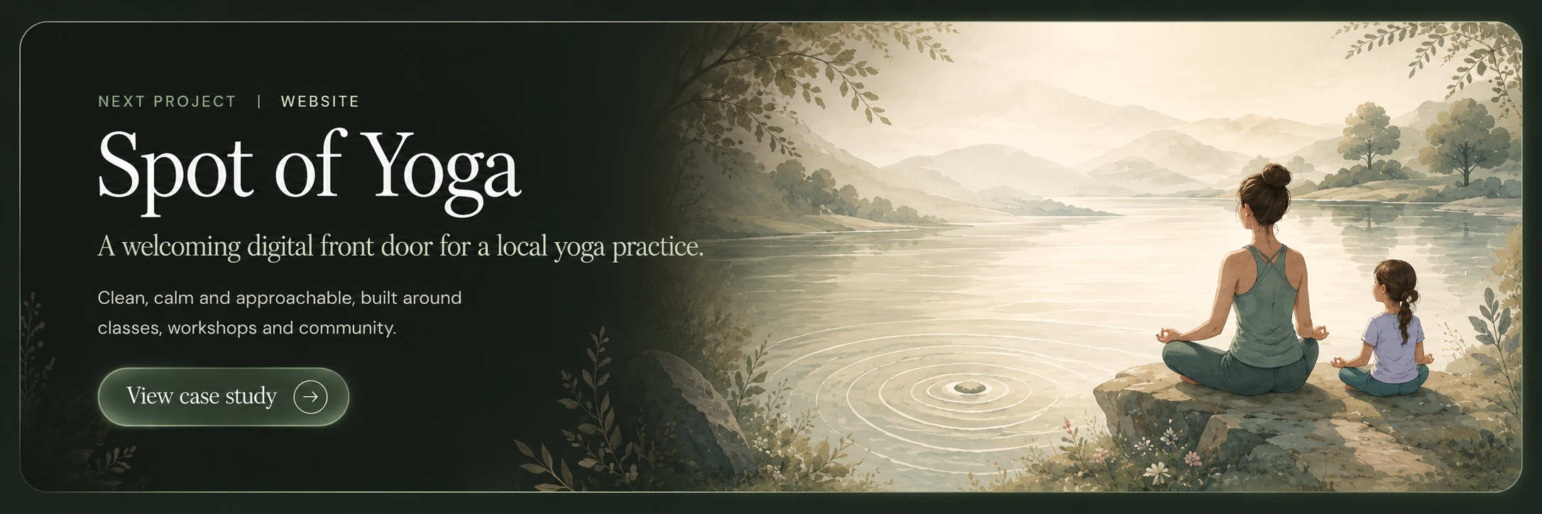 Next project: Spot of Yoga — a welcoming digital front door for a local yoga practice